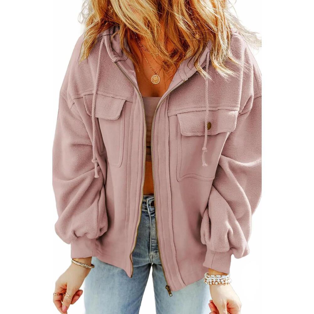NEW LITTLE DAISY CLOSET zip & go cozy sweatshirt in dusty pink